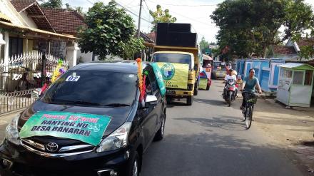 Ranting NU Desa Banaran Ramaikan Pawai Ta'aruf 2018